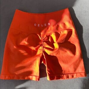 Celer Orange High-Waisted Shorts. Bundle to save